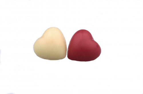 2405 Mini hartjes rood-wit