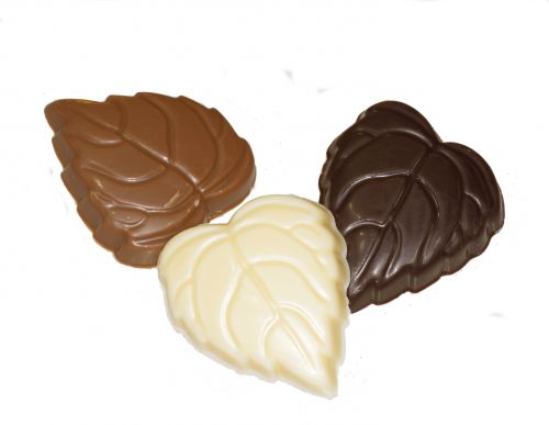 3101 Herfstblaadjes assortie melk-puur-wit