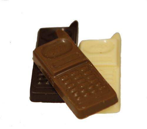 6113 Telefoontjes assortie melk-puur-wit