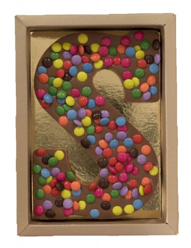 6617 CM **NIEUW** Chocoladeletter S melk choco mini mix