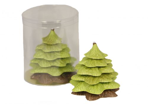 7300 Chocolade kerstboom luxe verpakt groen/melk