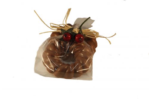 7331 Chocolade krans 50 gram verpakt