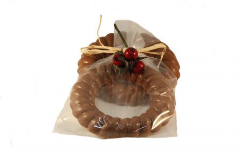 7332 Chocolade krans 70 gram verpakt
